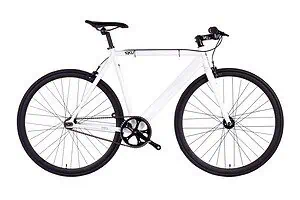 6KU Fixed Gear Track Bike White