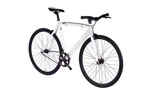 6KU Fixed Gear Track Bike White