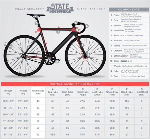State Bicycle Co. Fixed Gear Bike Black Label V2 - Matte Black-5971